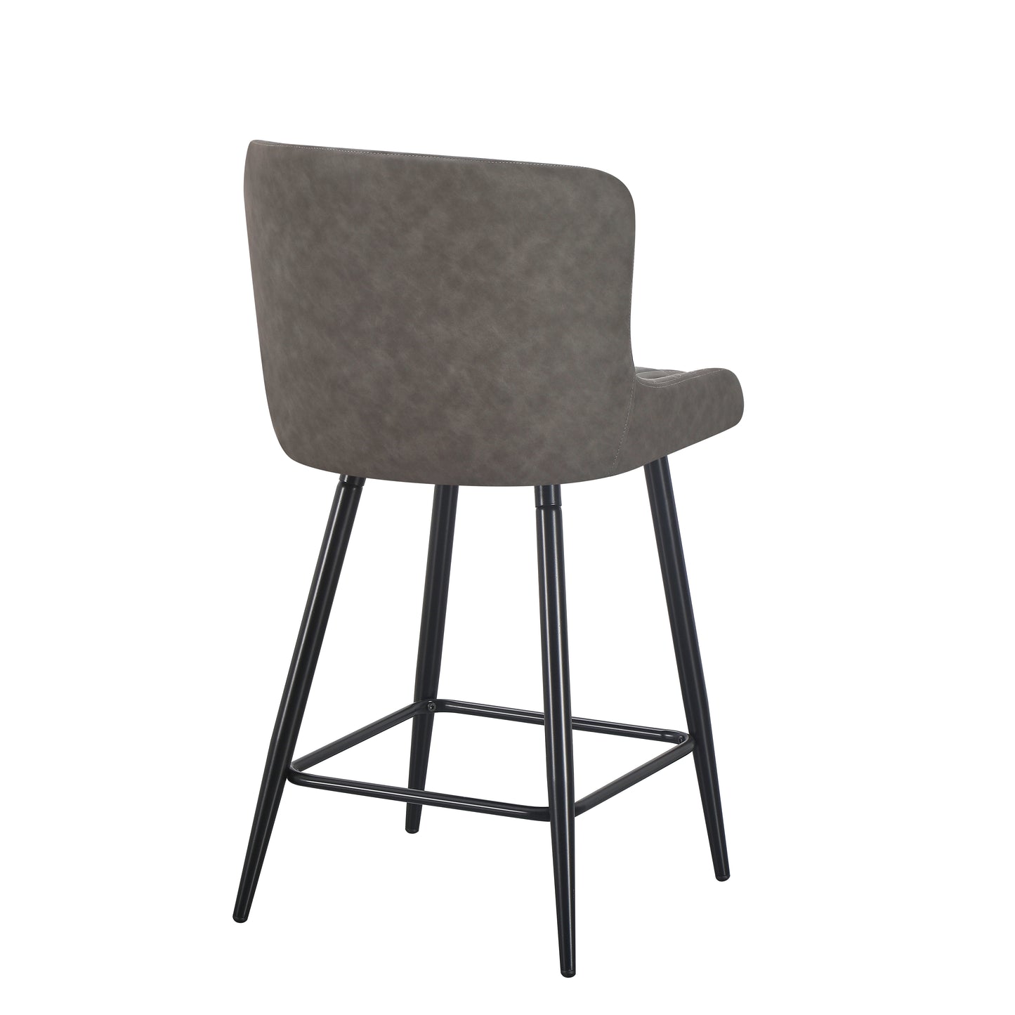Diamond Bar Stool - Grey PU