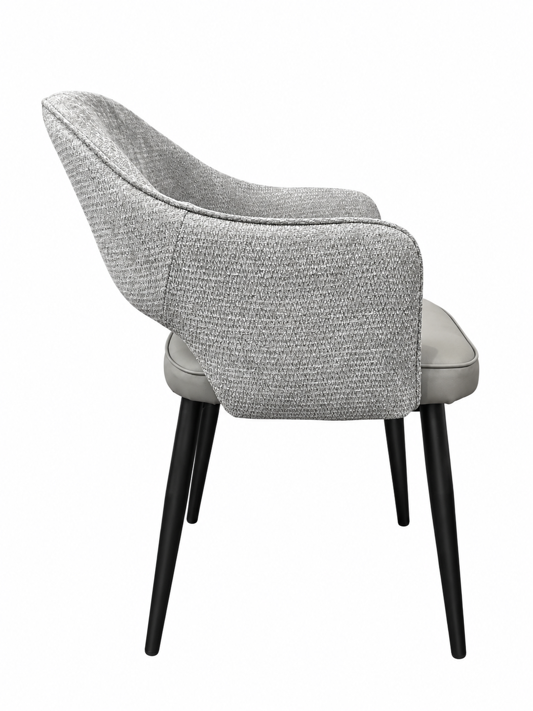 Maisie Dining Chair – Soft Dove Grey & Stone Grey