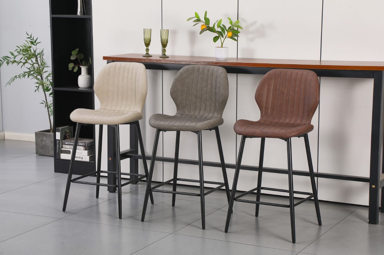 Lyra Barstool - Taupe PU