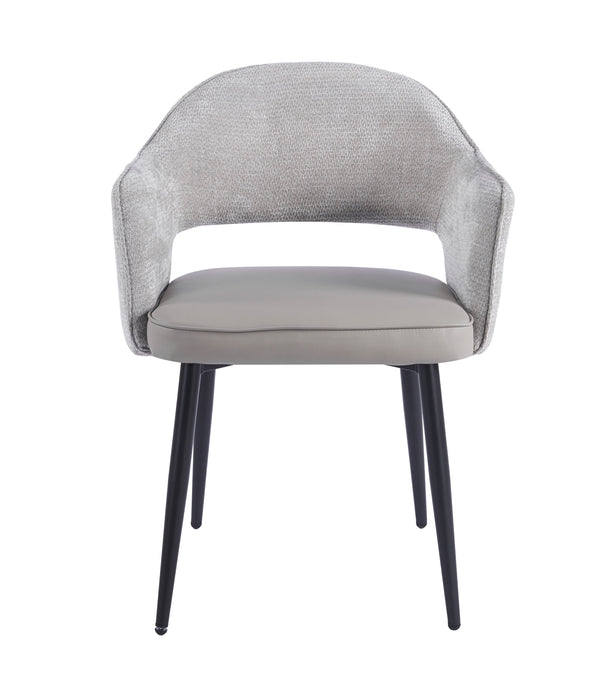 Maisie Dining Chair – Soft Dove Grey & Stone Grey