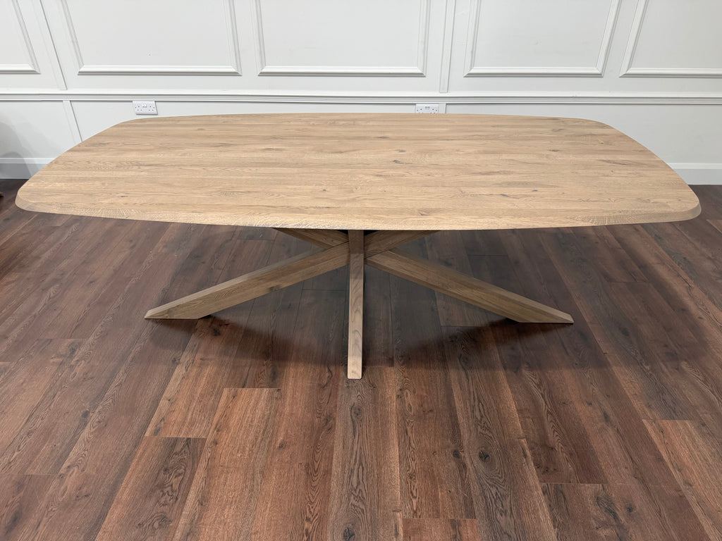 Soren Solid Oak Dining Table 2.2m - Oak Cinnamon