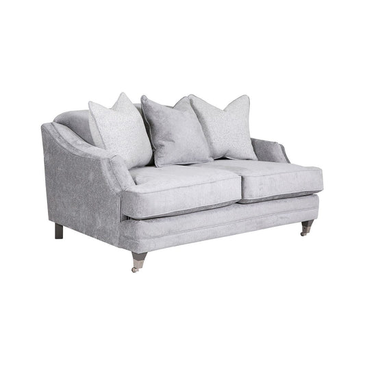 Bordeaux 2 Seater - Silver Fabric