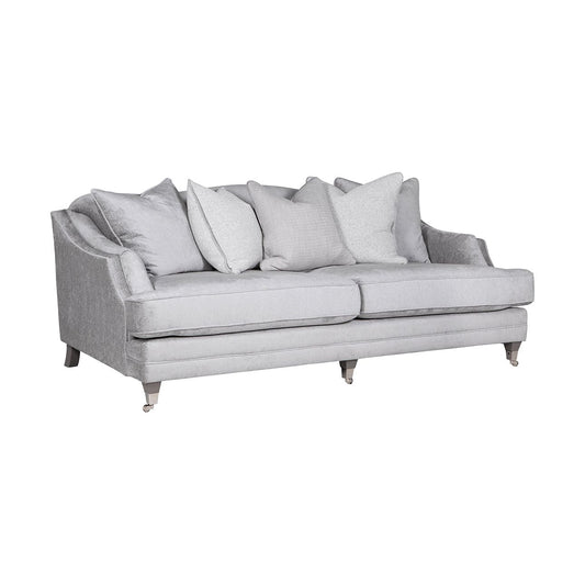 Bordeaux 4 Seater - Silver Fabric