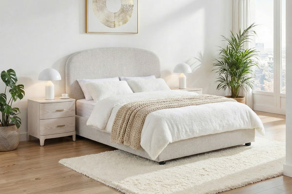 Bonn Double size Bed frame - Natural