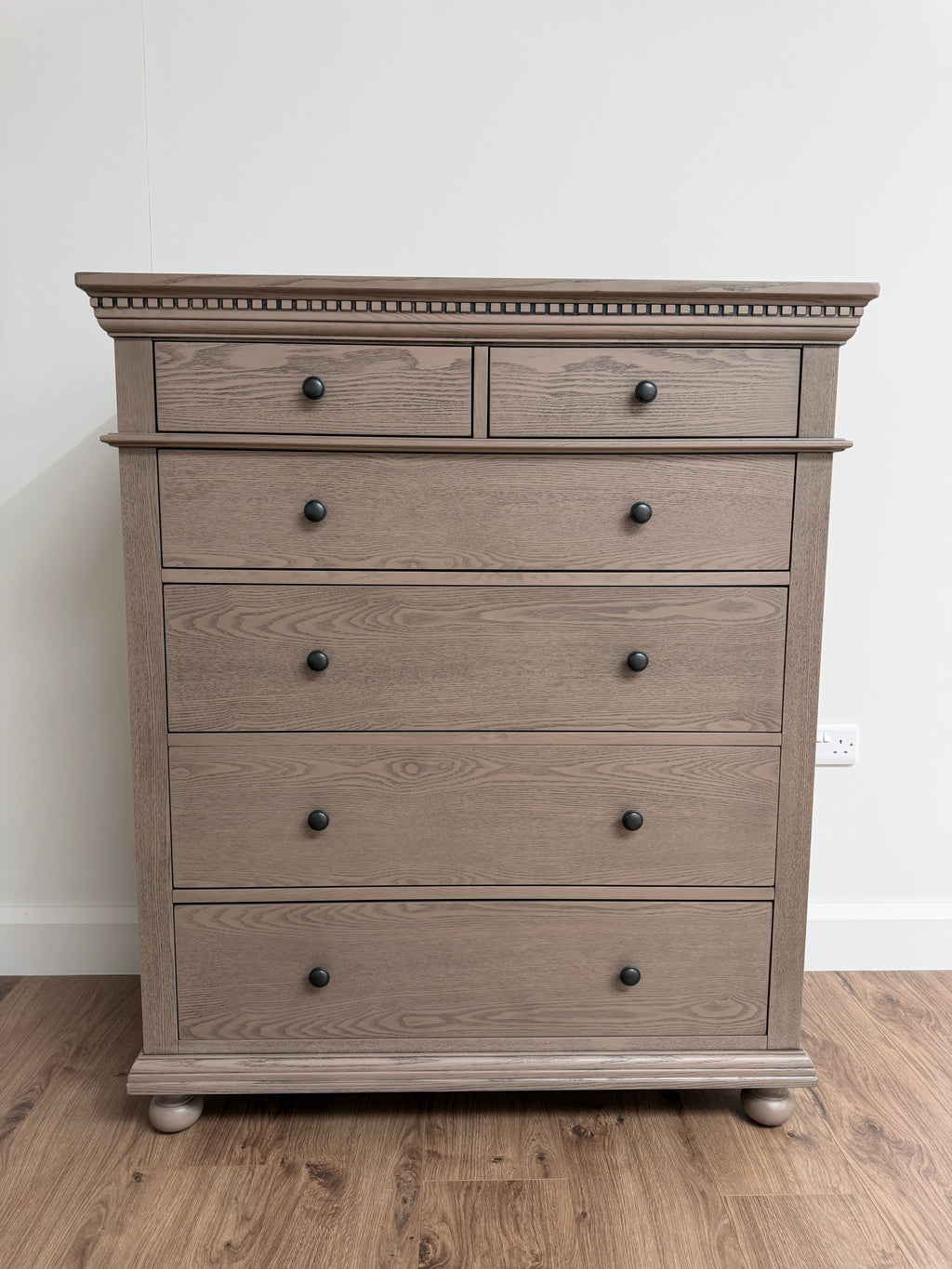 Knightsbridge Tall Chest - Ash Grey