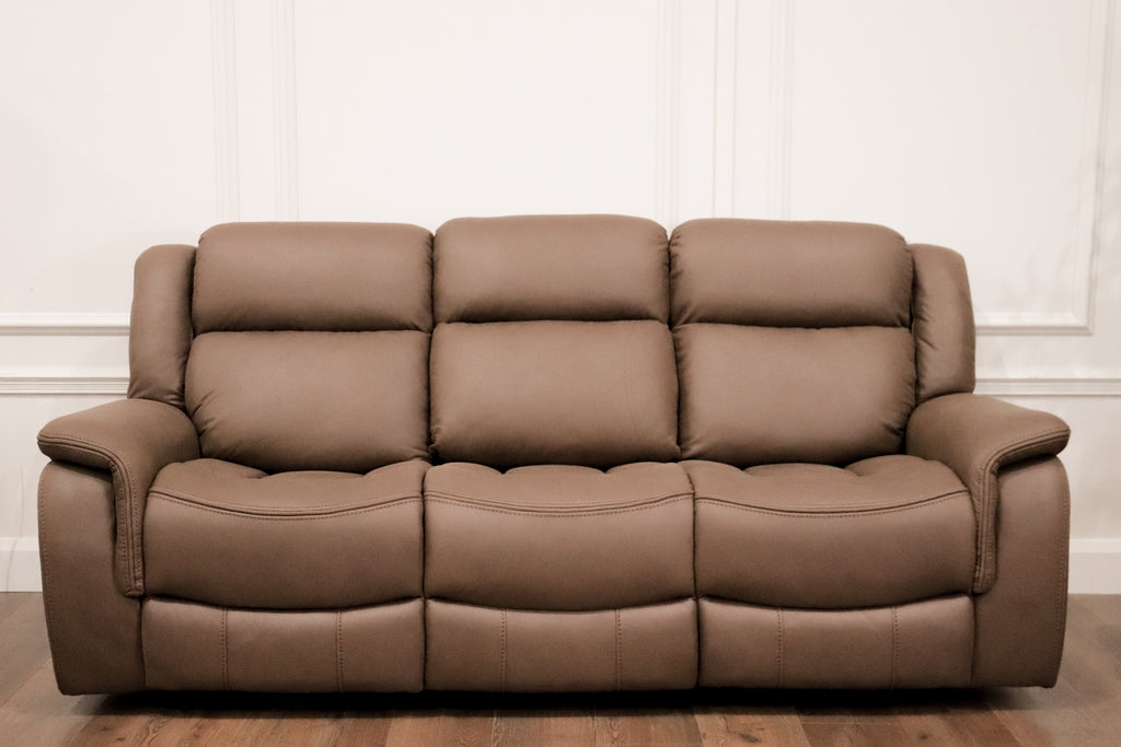 Denver 3 Seater - Brown Microfiber fabric