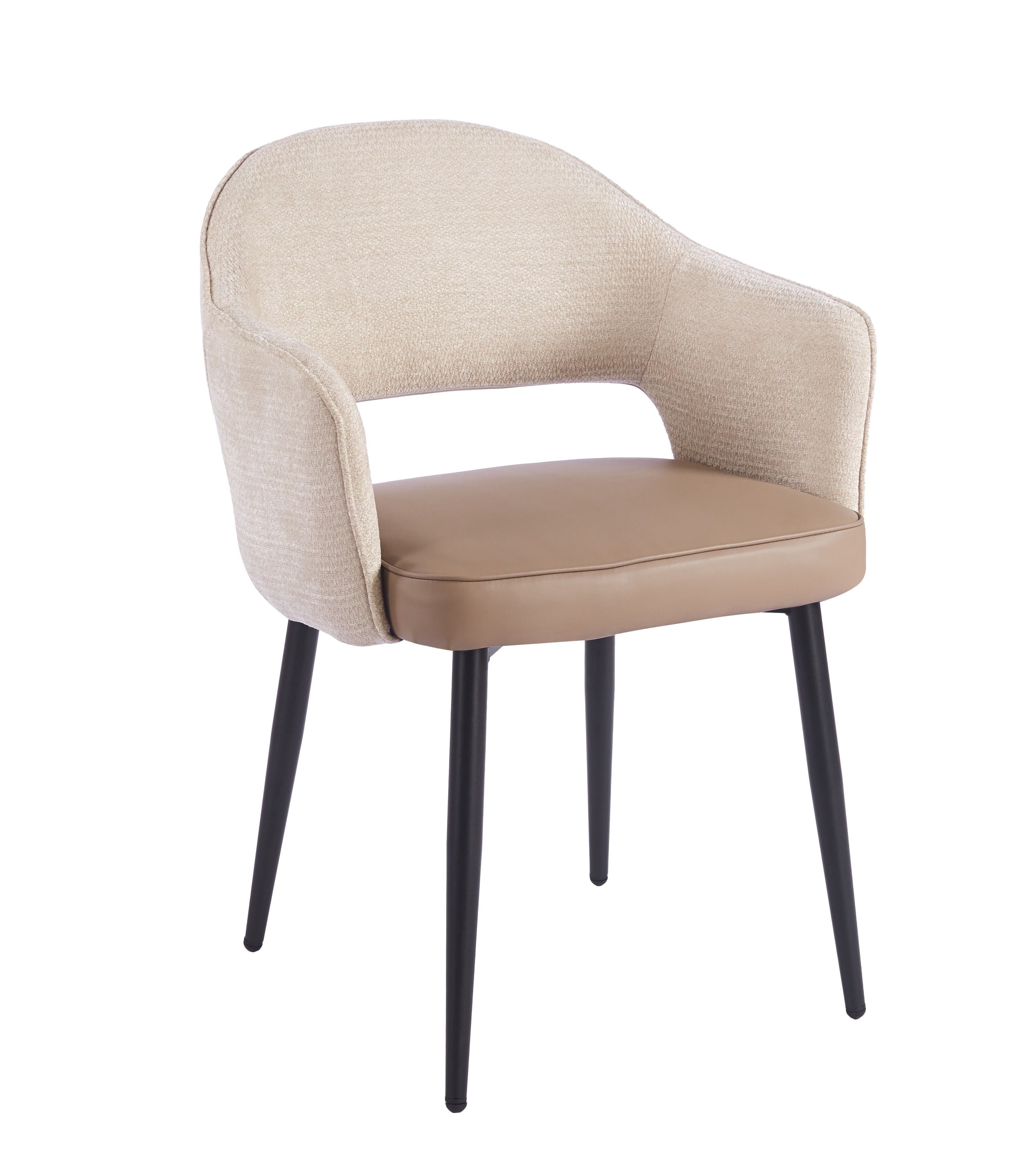 Maisie Dining Chair – Champagne Beige & Taupe