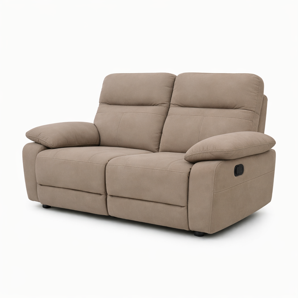 Jude 2 seater - Stone Microfibre Fabric