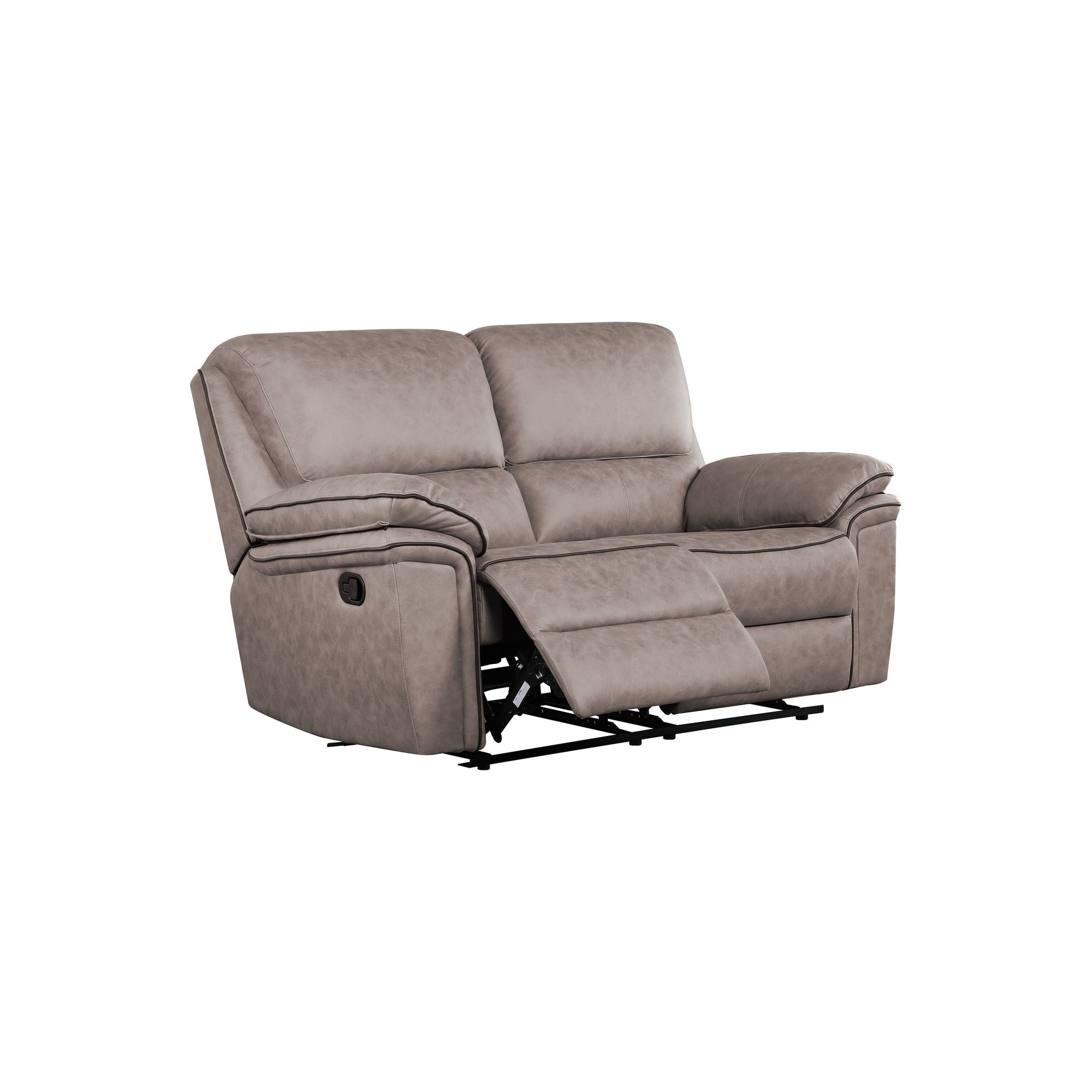 Brianna 3 + 2 reclining Sofa Range - Taupe Suede Fabric