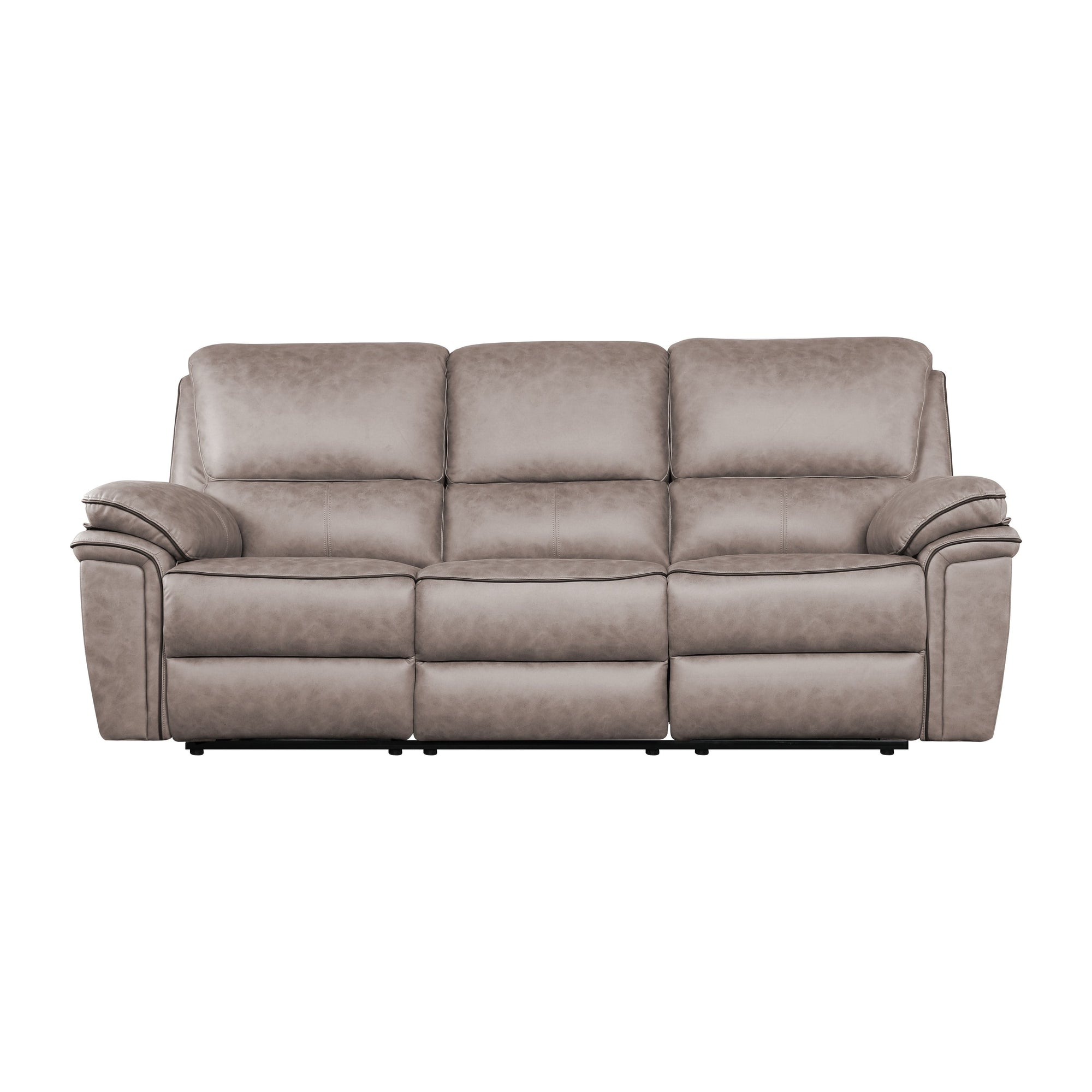 Brianna 3 + 2 reclining Sofa Range - Taupe Suede Fabric