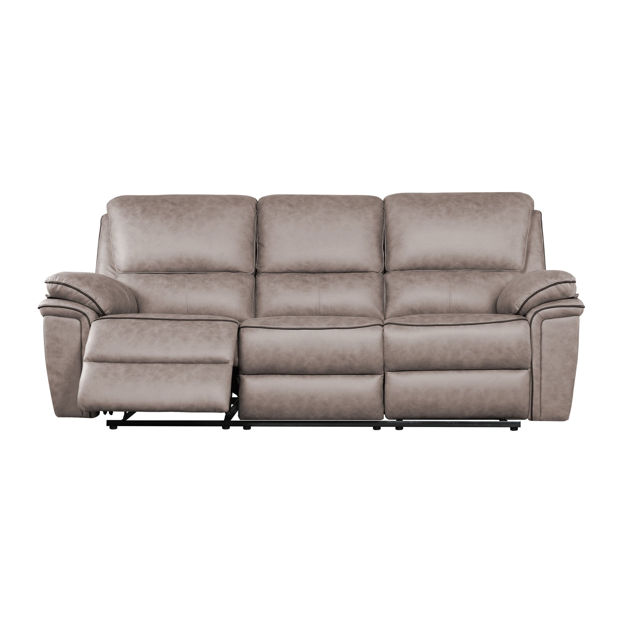 Brianna 3 + 2 reclining Sofa Range - Taupe Suede Fabric