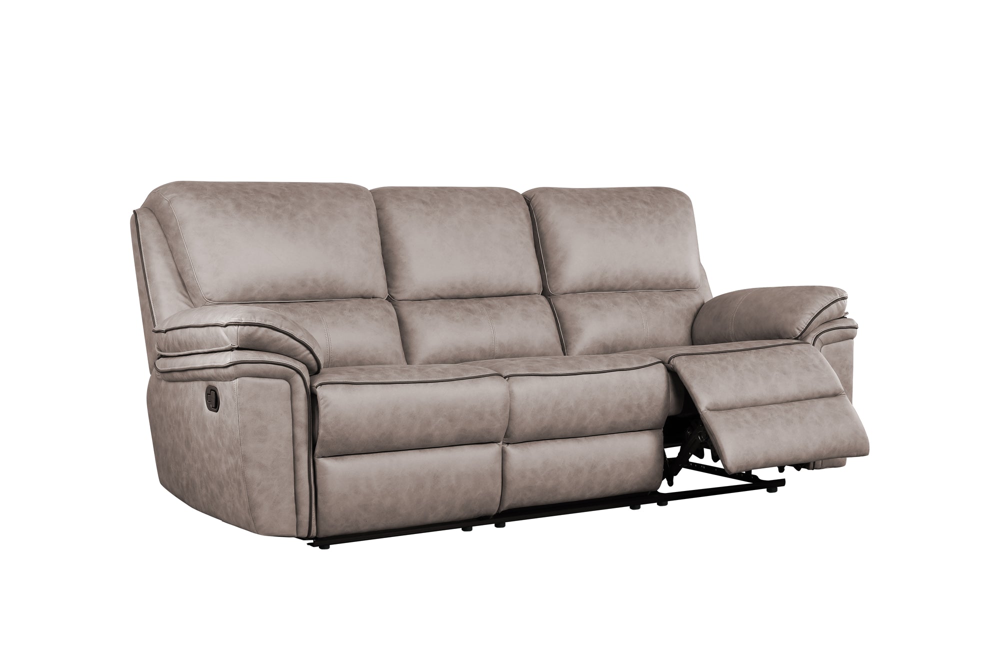 Brianna 3 + 2 reclining Sofa Range - Taupe Suede Fabric