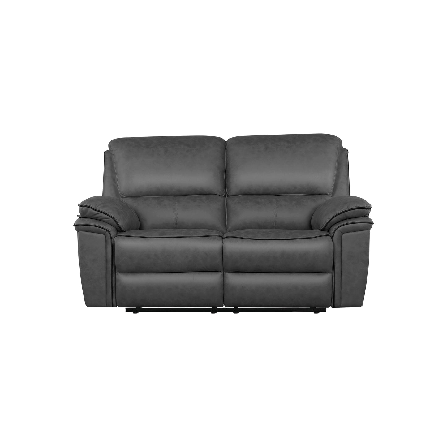 Brianna reclining Sofa Range - Grey  Suede Fabric