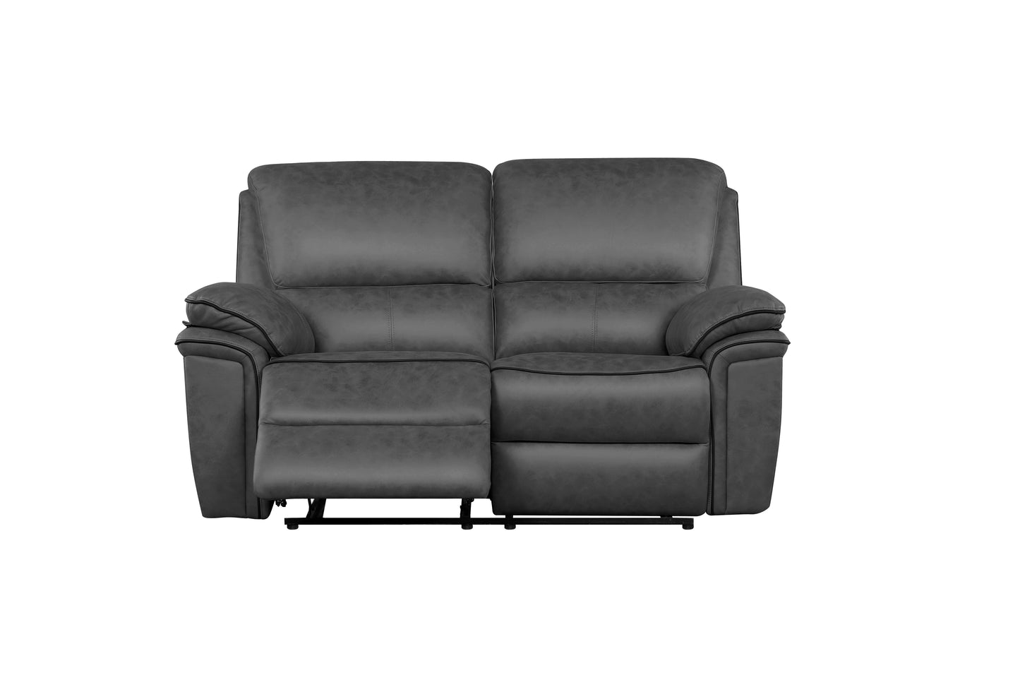 Brianna reclining Sofa Range - Grey  Suede Fabric