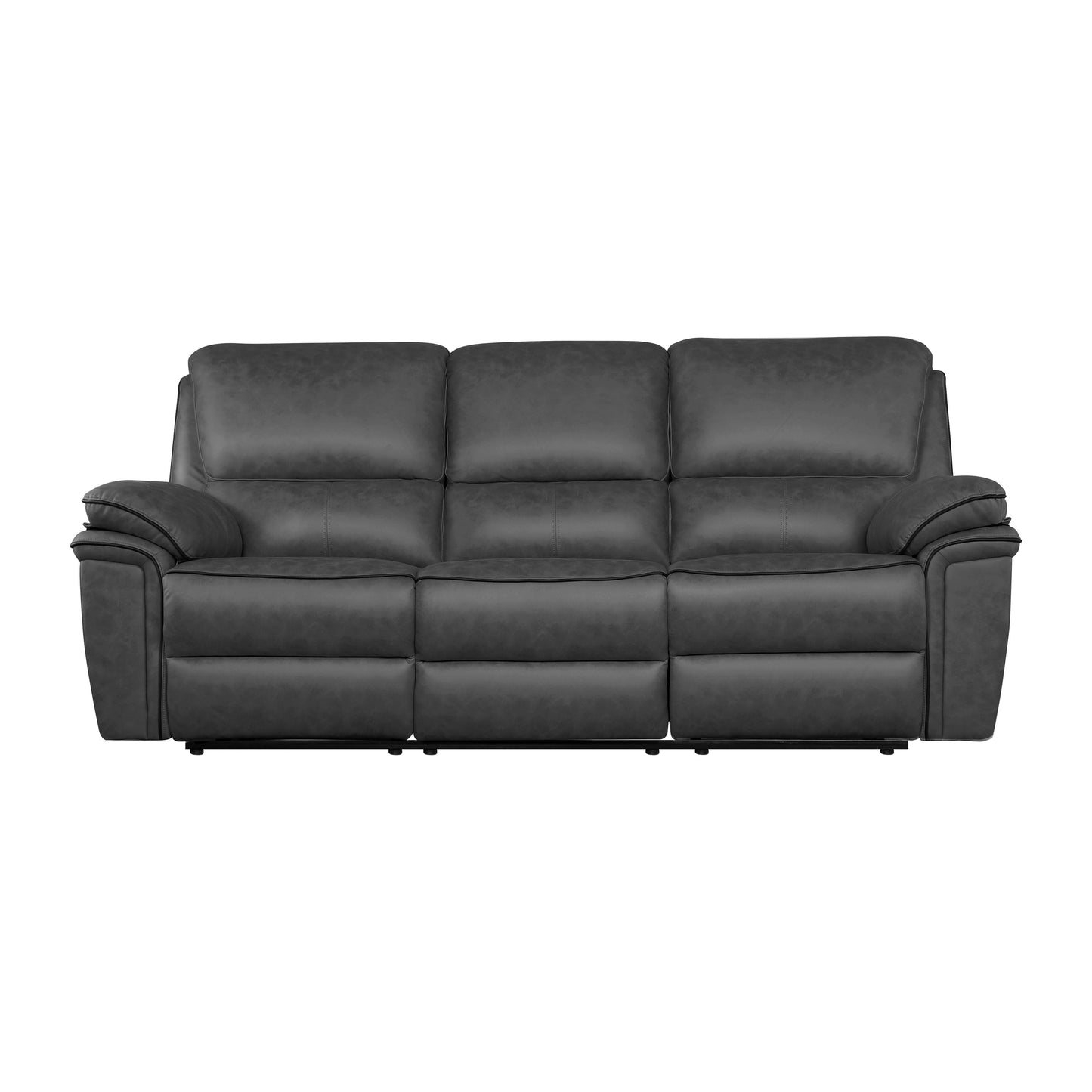 Brianna reclining Sofa Range - Grey  Suede Fabric