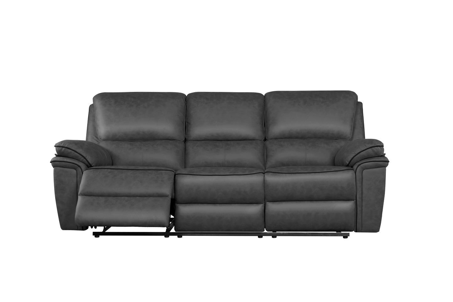 Brianna reclining Sofa Range - Grey  Suede Fabric