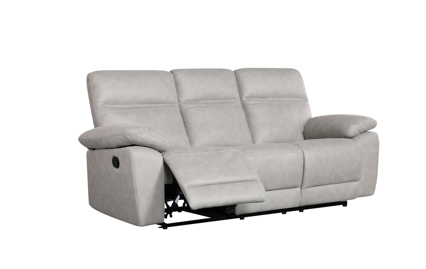 Jude  3 + 1 + 1 Sofa Range - Light Grey Suede Fabirc