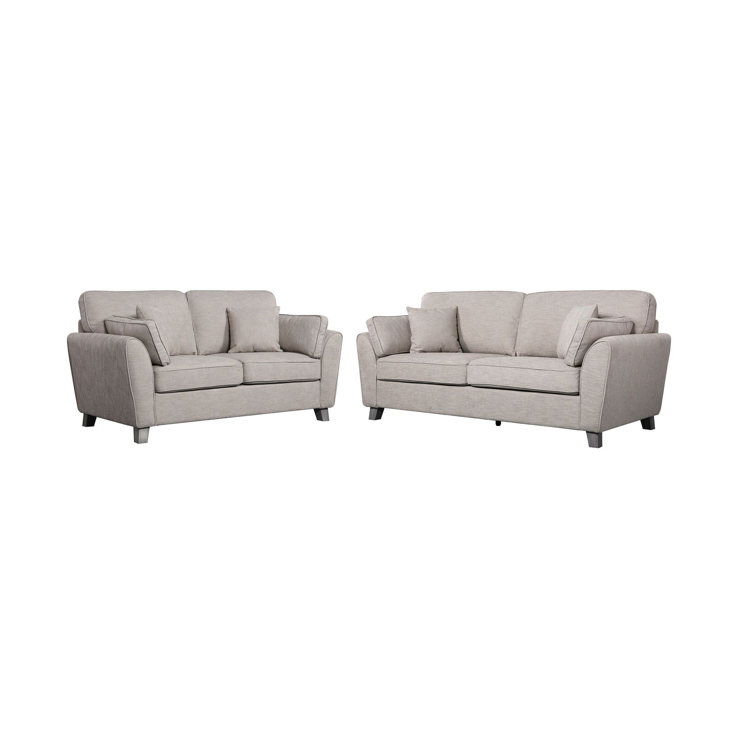 Amalia Sofa Range - Oatmeal Fabric