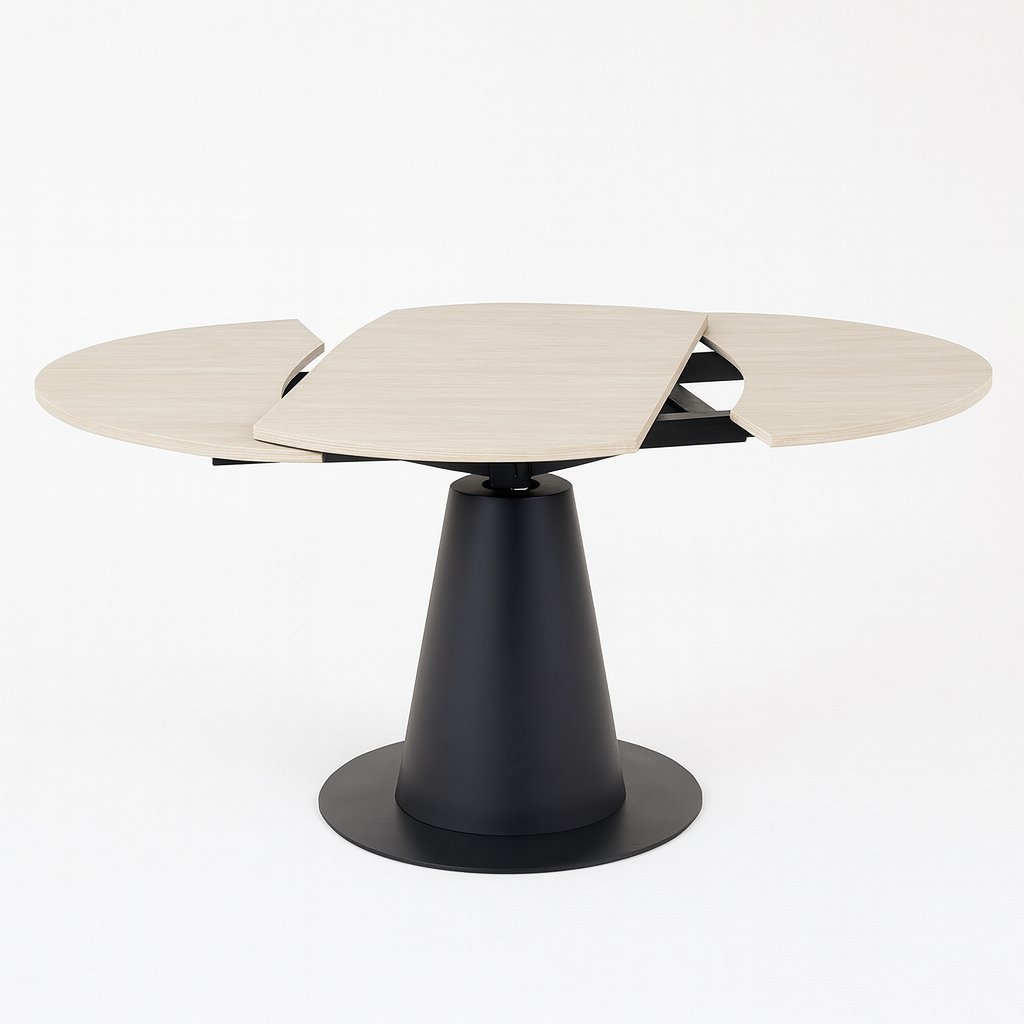 Como Swivel Extendable Table - Cream Sintered Stone