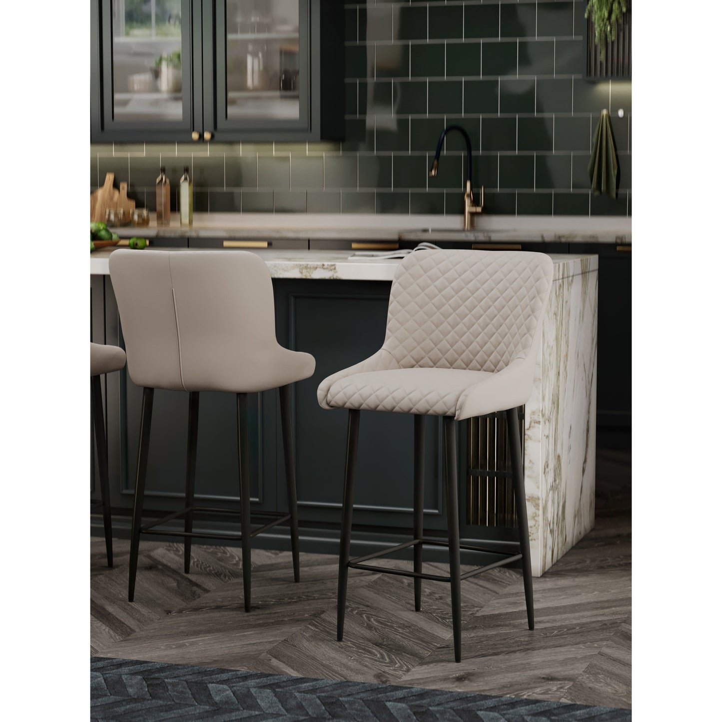 NEPTUNE BARSTOOL CREAM PU