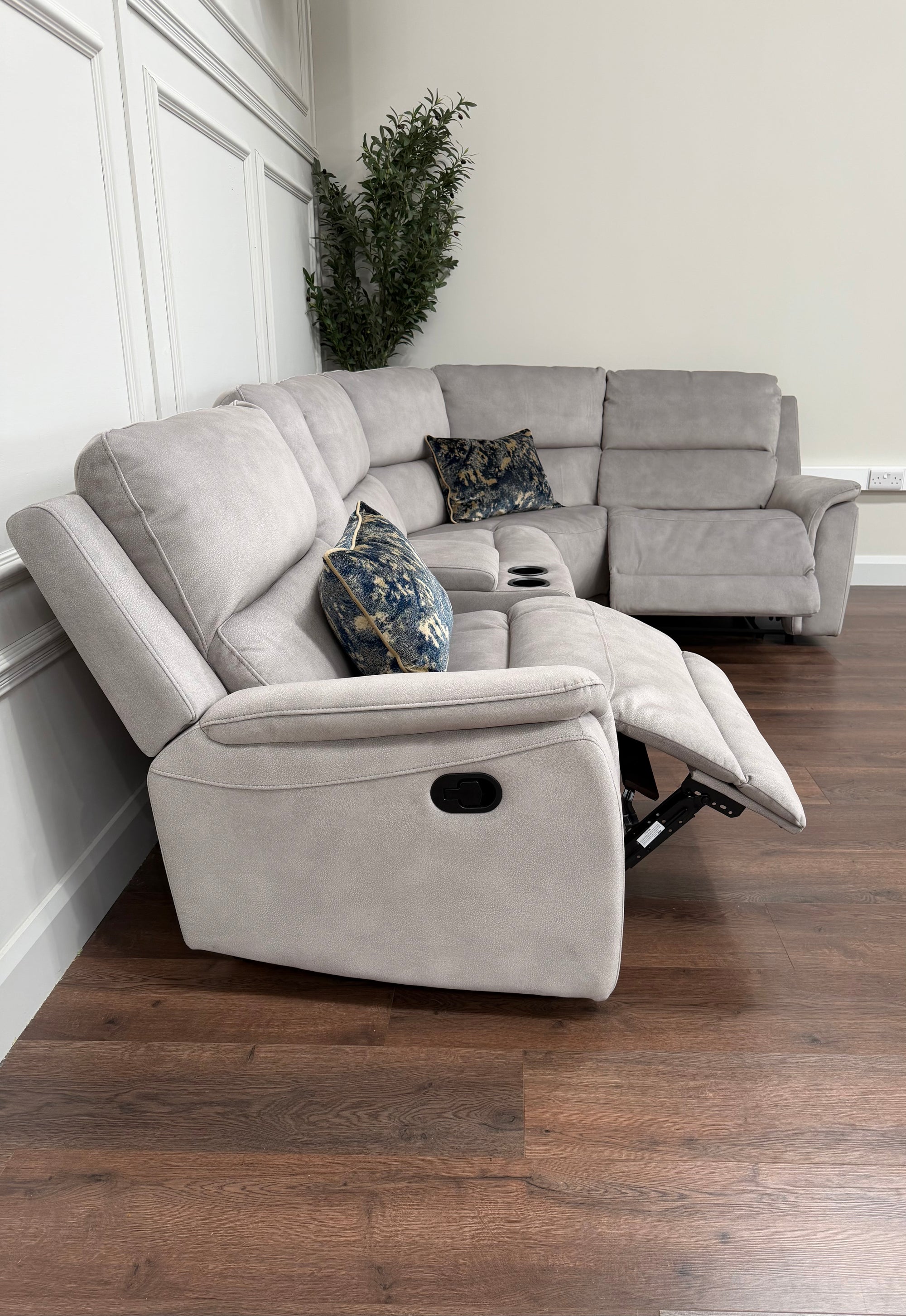 Harrington 5 Piece Corner - Pebble Grey