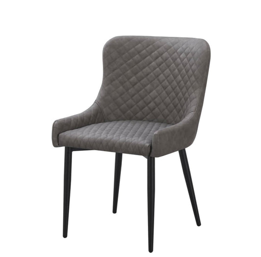 Diamond Dining Chair - Grey PU