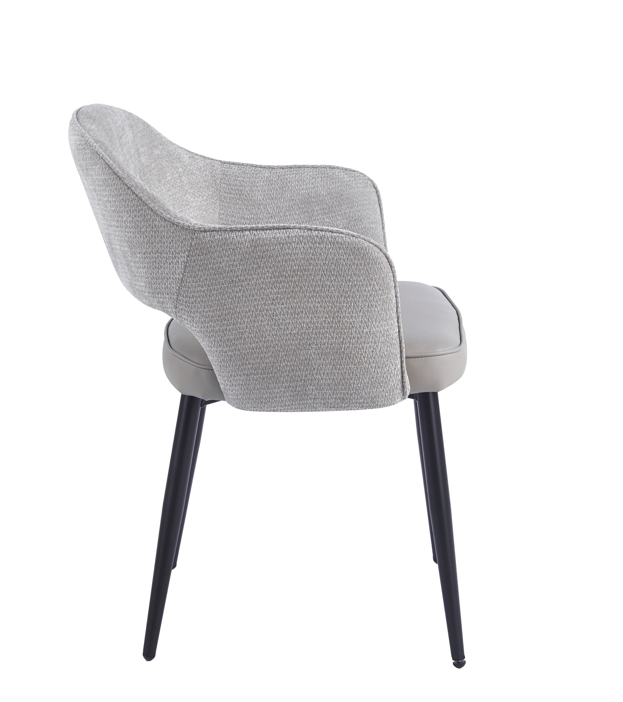 Maisie Dining Chair – Soft Dove Grey & Stone Grey