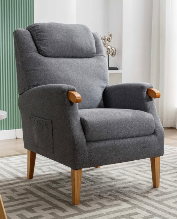 Aster Fireside Chair - Grey