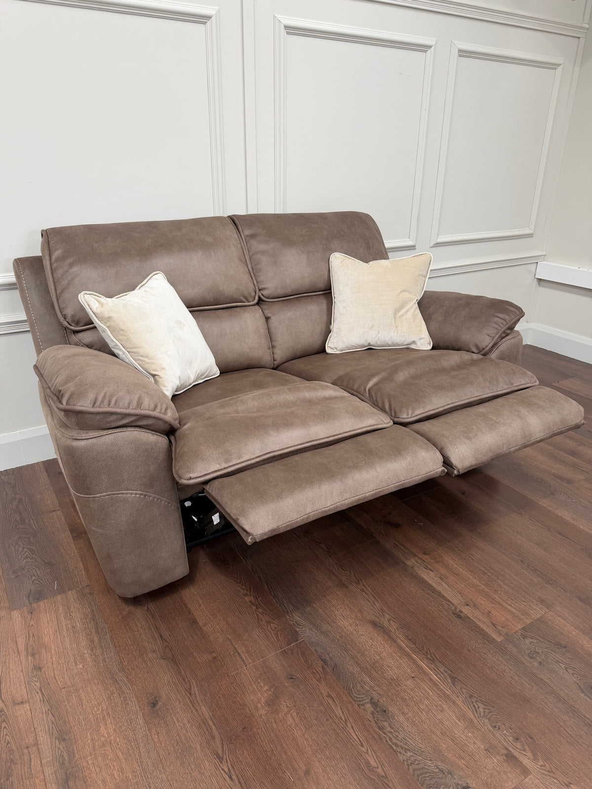 Kingsley  Recliner 3 + 1 + 1 -  Dark Taupe Suede