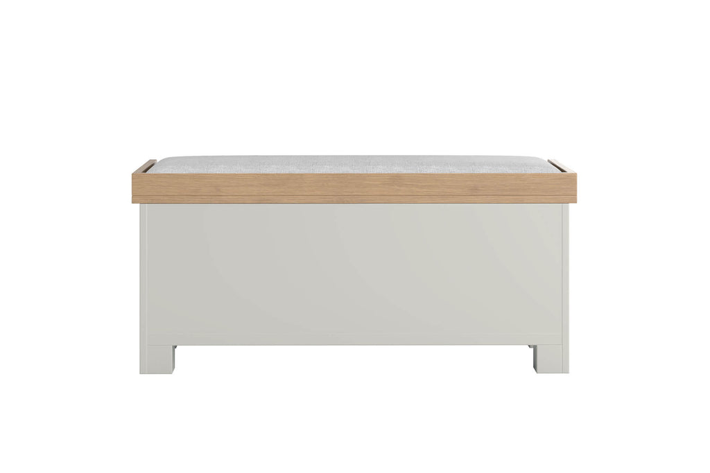 Doune Bench Seat Fabric Cushion with Storage - Grey