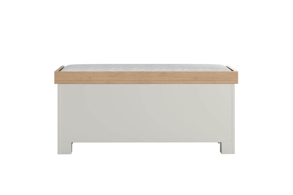 Doune Bench Seat Fabric Cushion with Storage - Grey