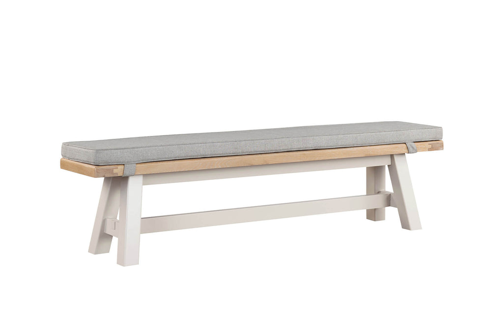 Doune Dining Bench Fabric Cushion-  Grey