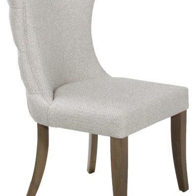 Duke Dining Chair - Silver Fabric