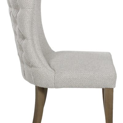 Duke Dining Chair - Silver Fabric