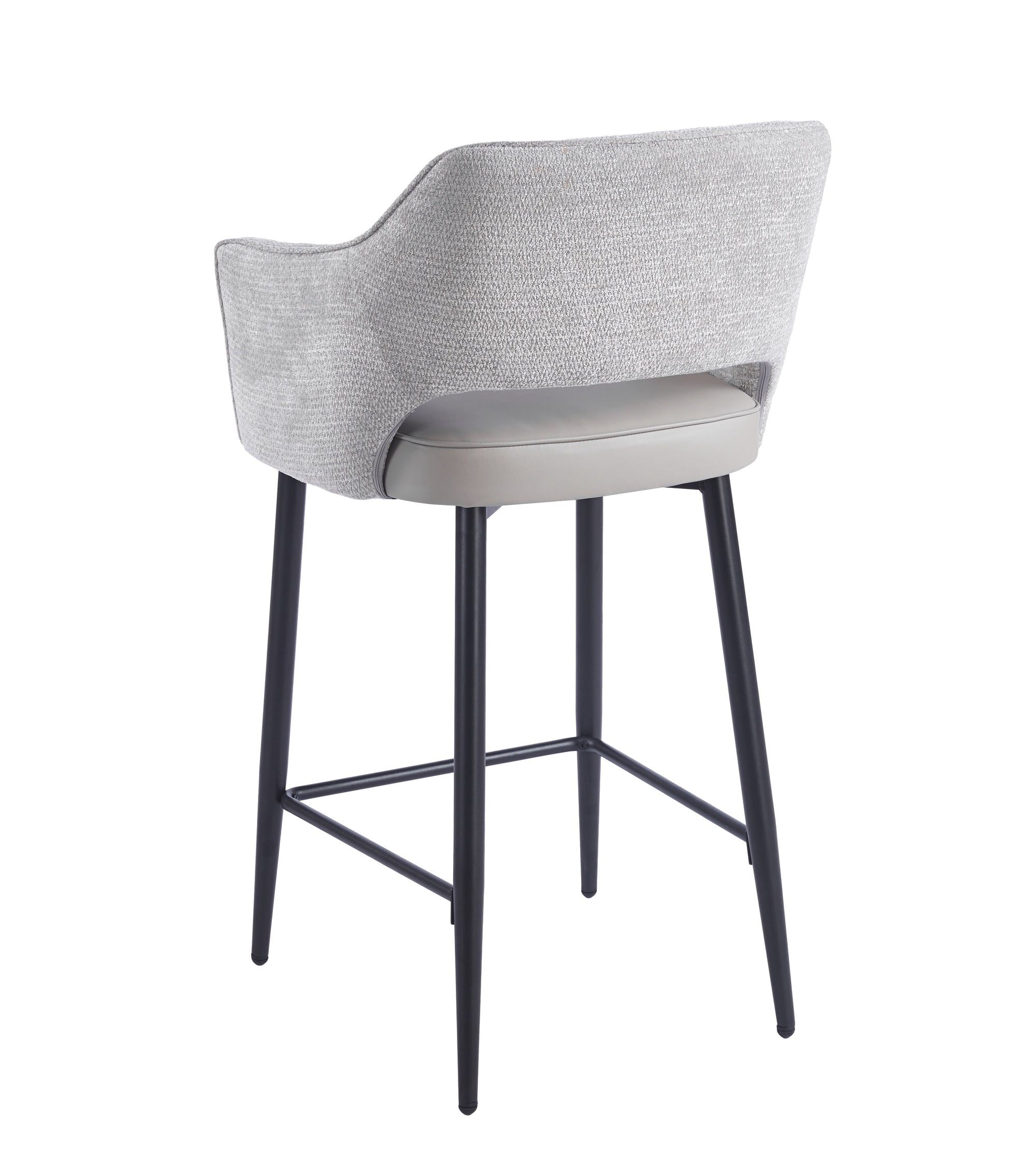 Maisie  Bar Stool – Soft Dove Grey & Stone Grey