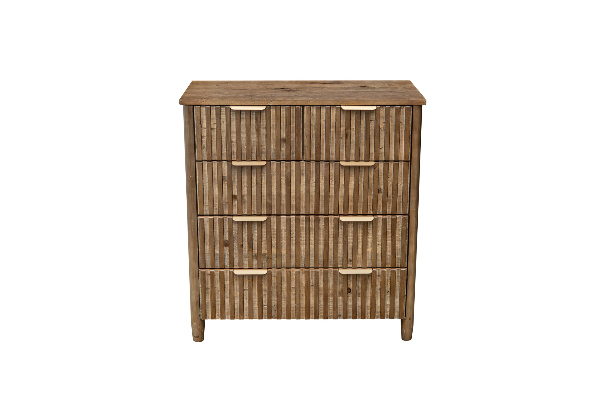 Kairo 5 drawer Chest - Cashew Oak
