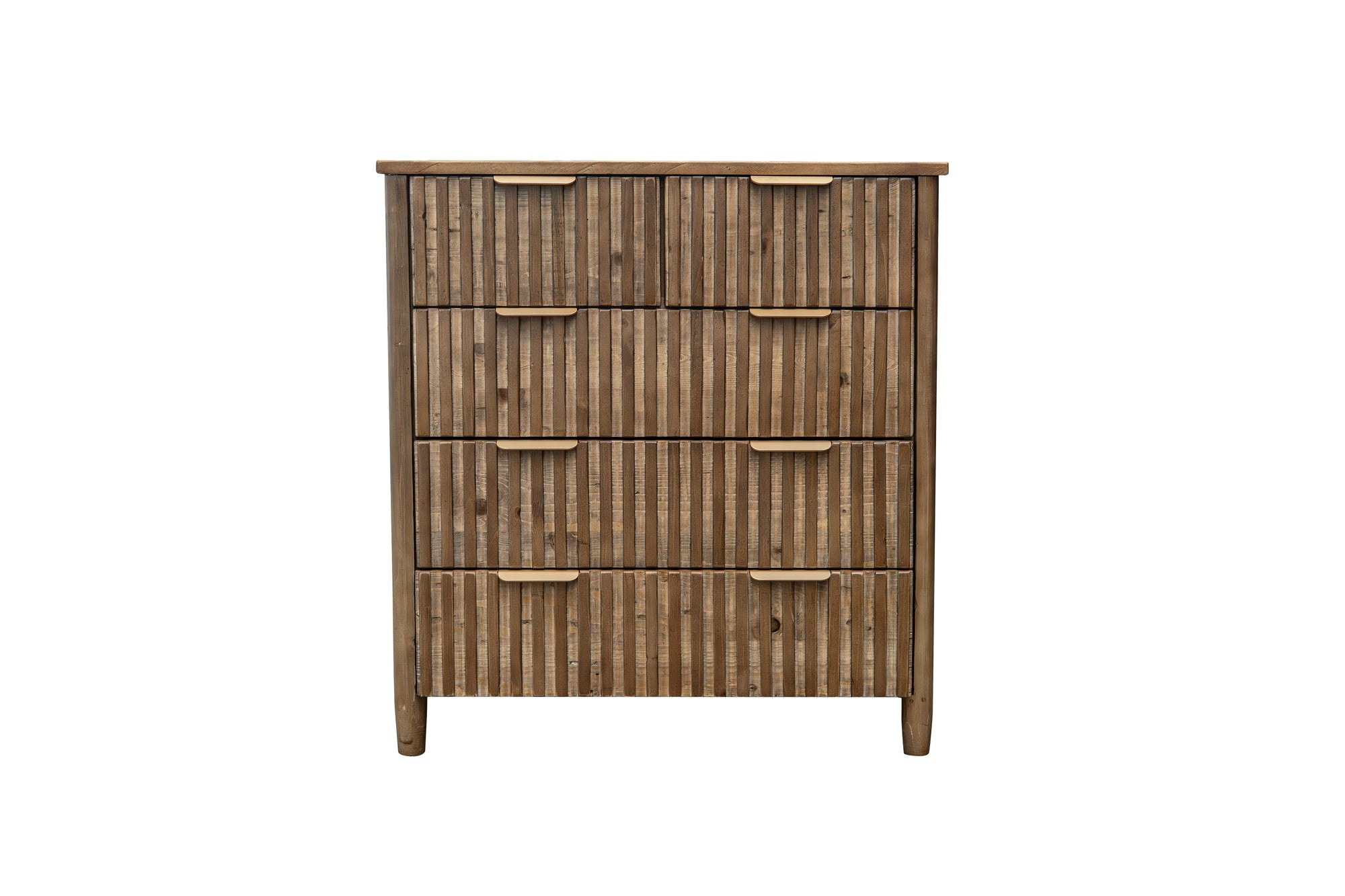 Kairo 5 drawer Chest - Cashew Oak