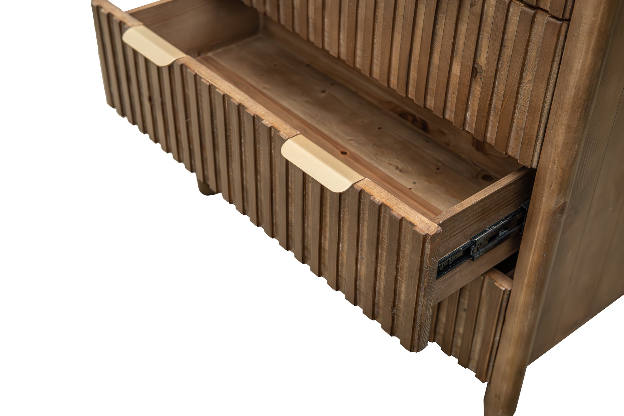 Kairo 5 drawer Chest - Cashew Oak