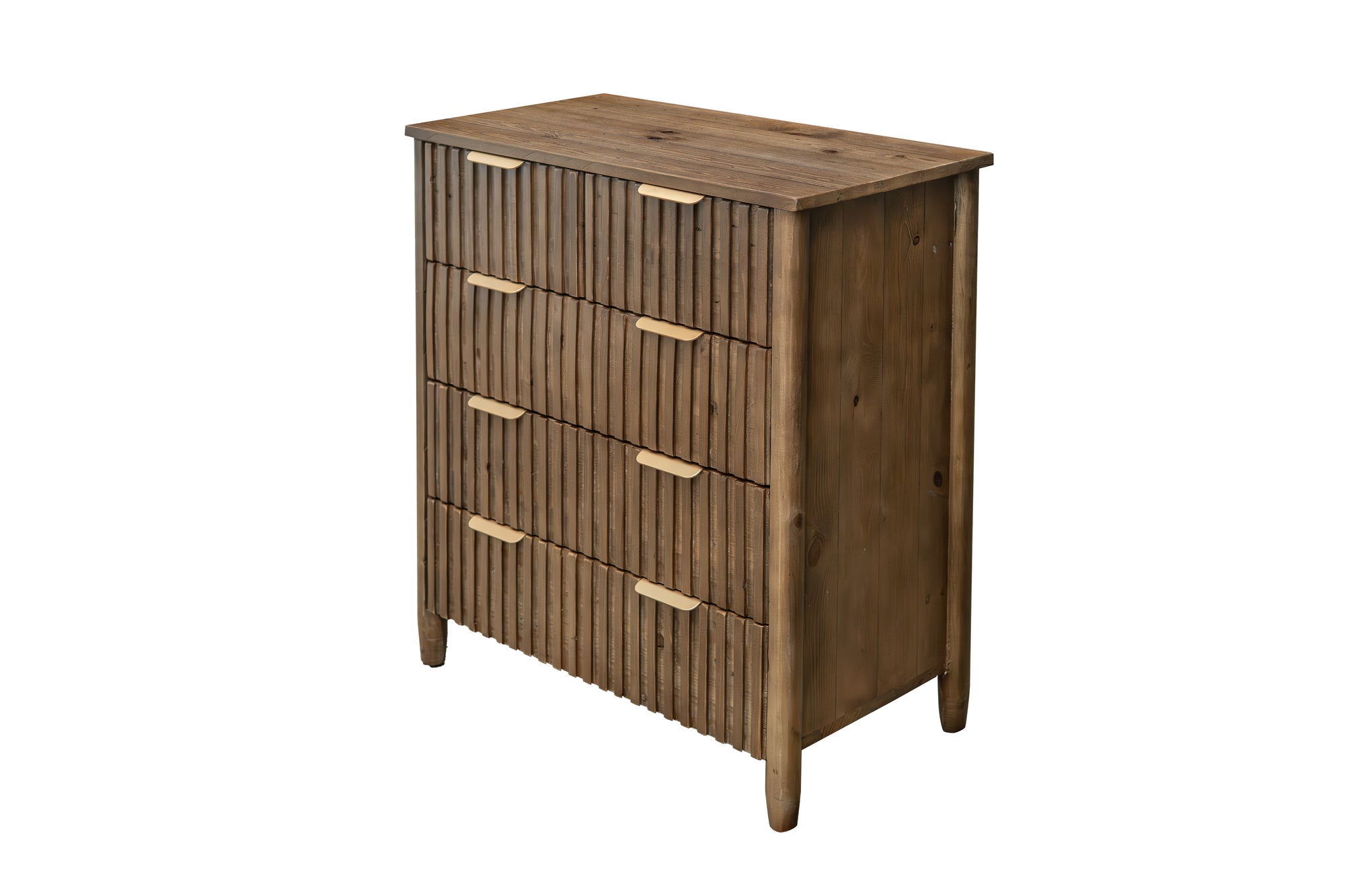 Kairo 5 drawer Chest - Cashew Oak