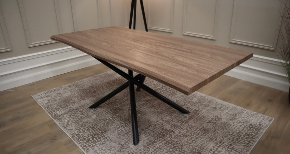 Bronx 1.8m Dining Set - Oak