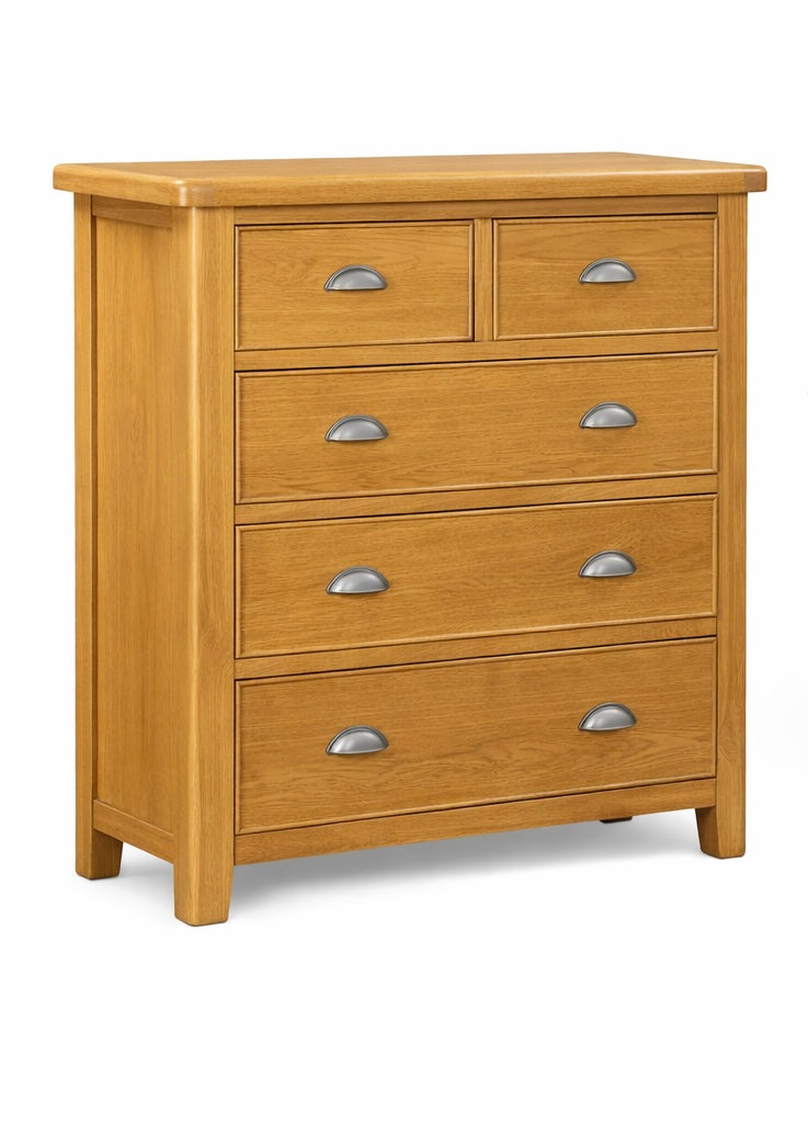Aylesbury Tall Chest - Smoked Oak