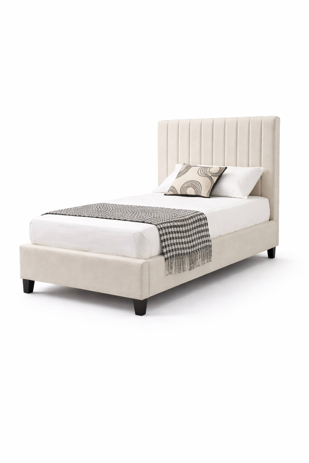 Phoenix Bed Frame  Single  - Beige