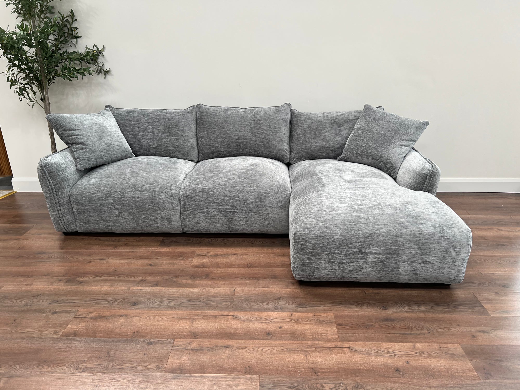 Lenny Corner Chaise - RHF - Steel Grey