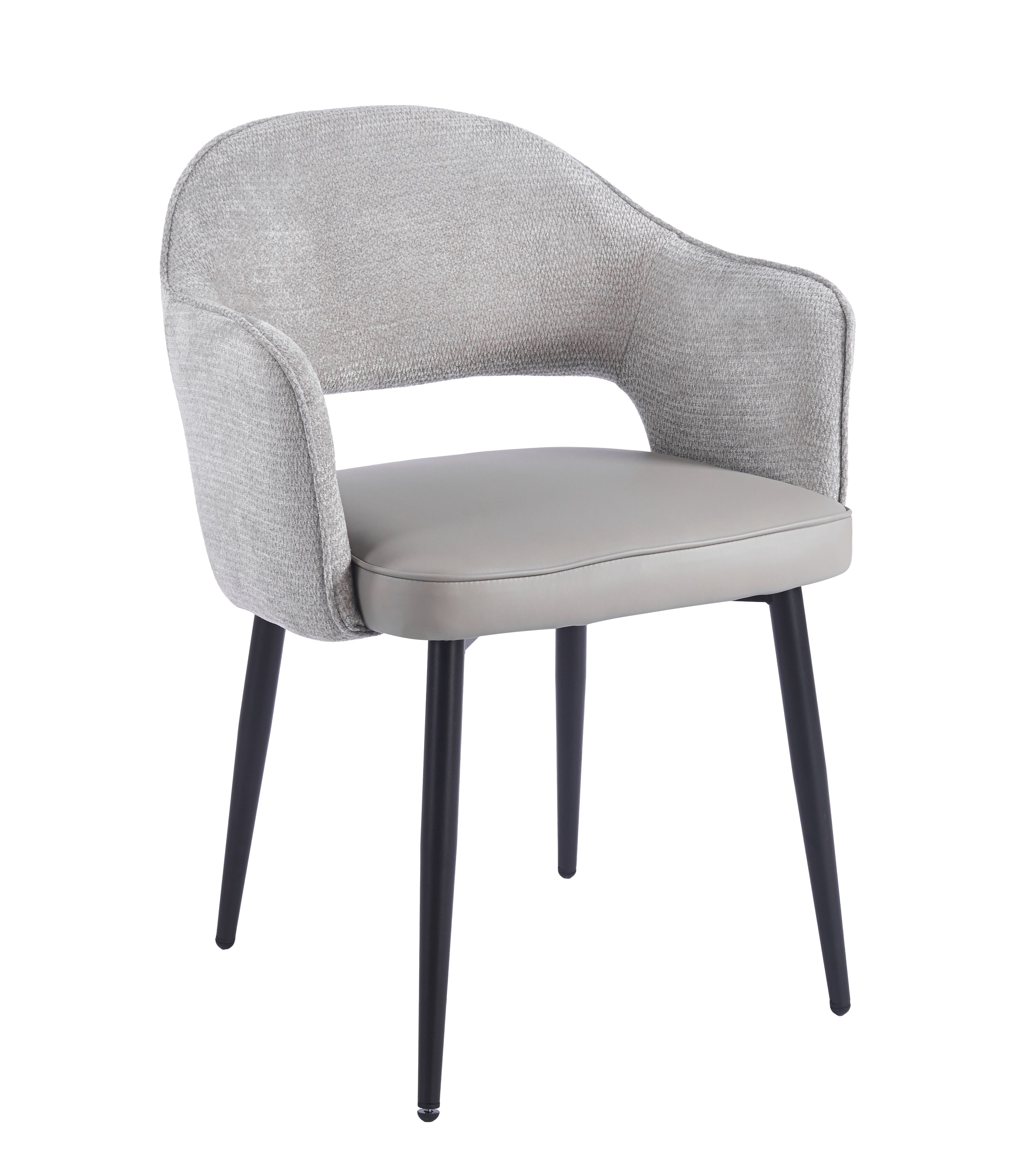 Maisie Dining Chair – Soft Dove Grey & Stone Grey