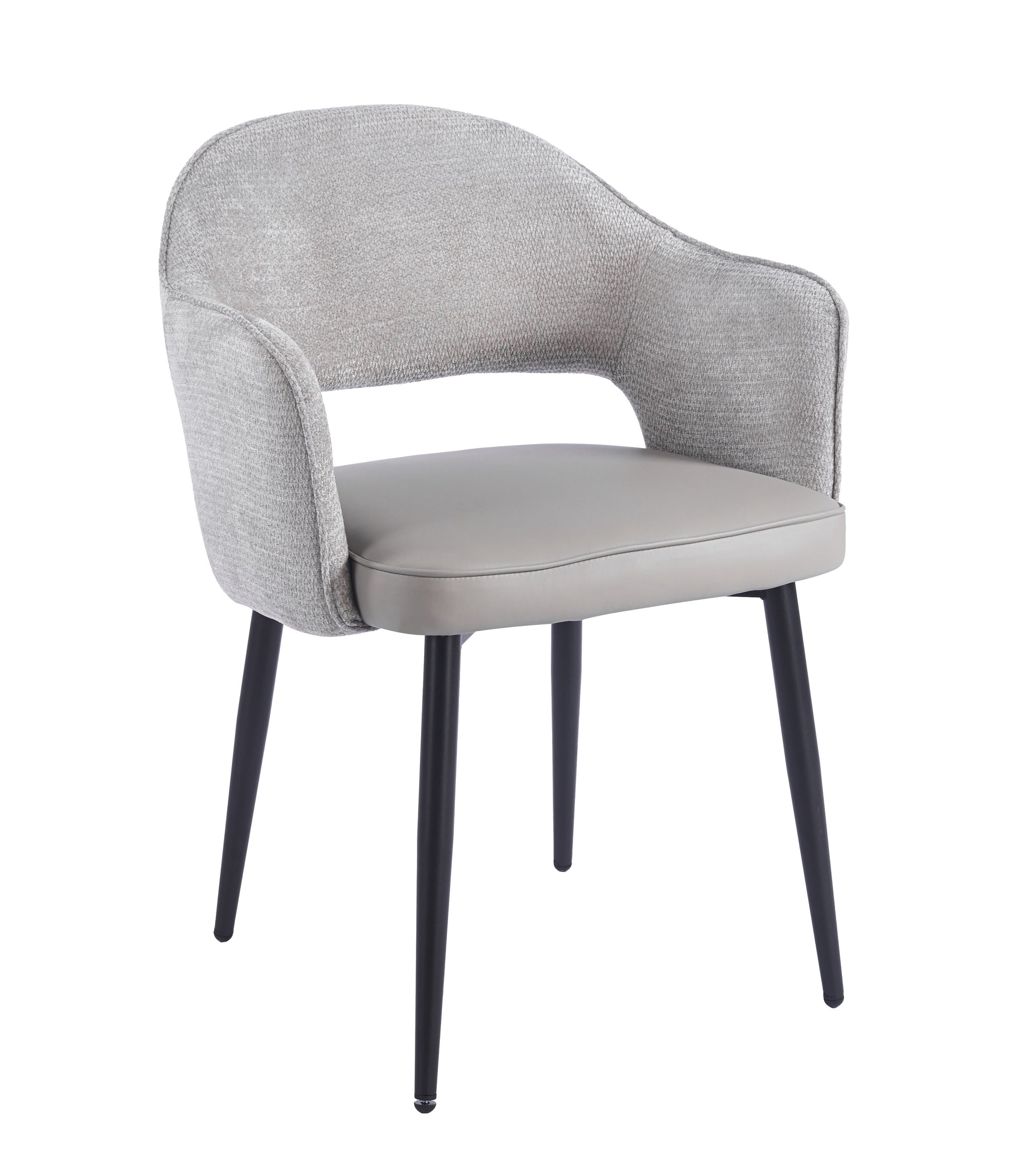 Maisie Dining Chair – Soft Dove Grey & Stone Grey