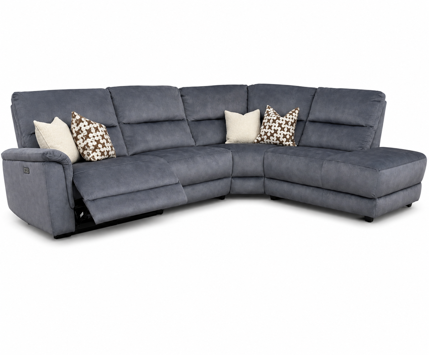 Monaco Electric Recliner Corner Chaise –  RHF - Charcoal