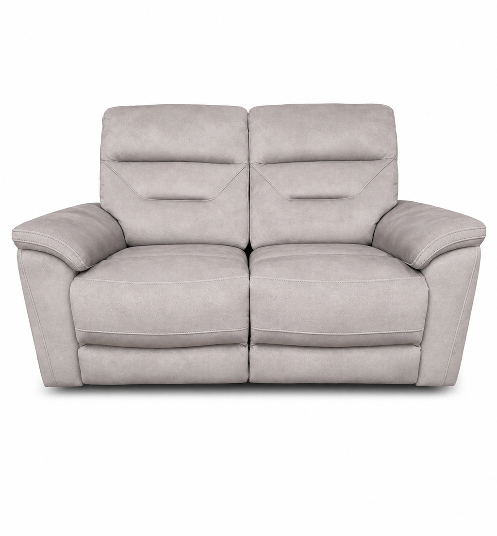 Zurich Manual Recliner 2 Seater – Pebble Grey
