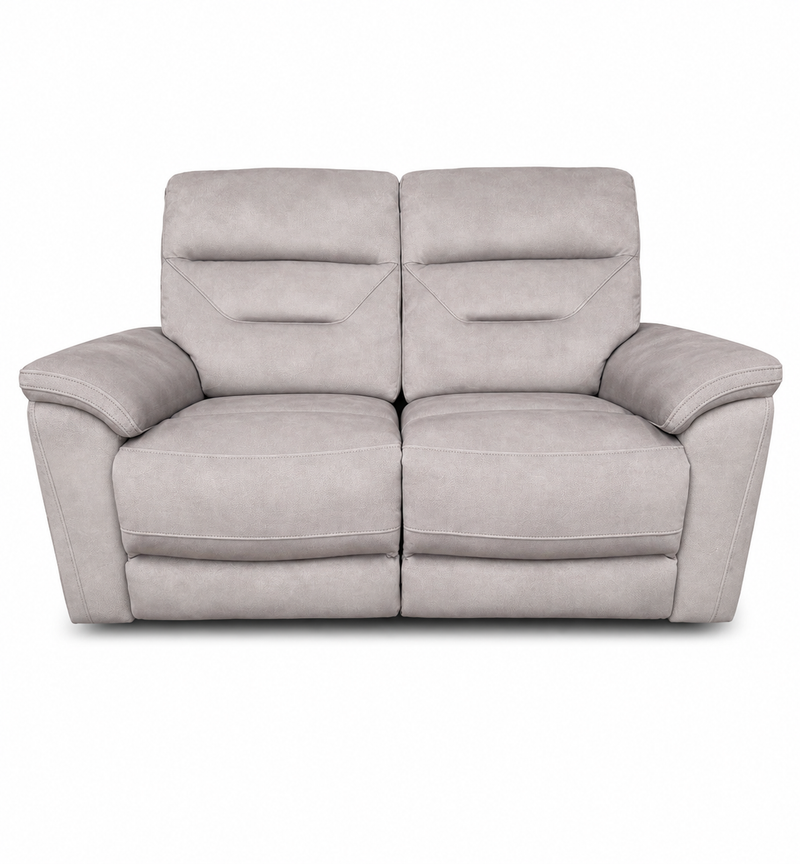Zurich Manual Recliner 2 Seater – Pebble Grey