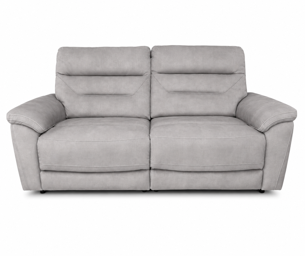 Zurich Manual Recliner 3 Seater – Pebble Grey