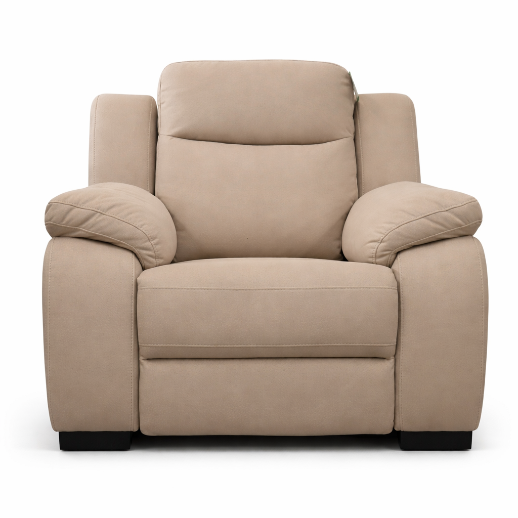 Heydon 1 Seater Power Recliner - Stone Mircofiber